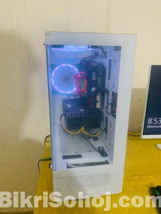White colour casing Argb gaming case